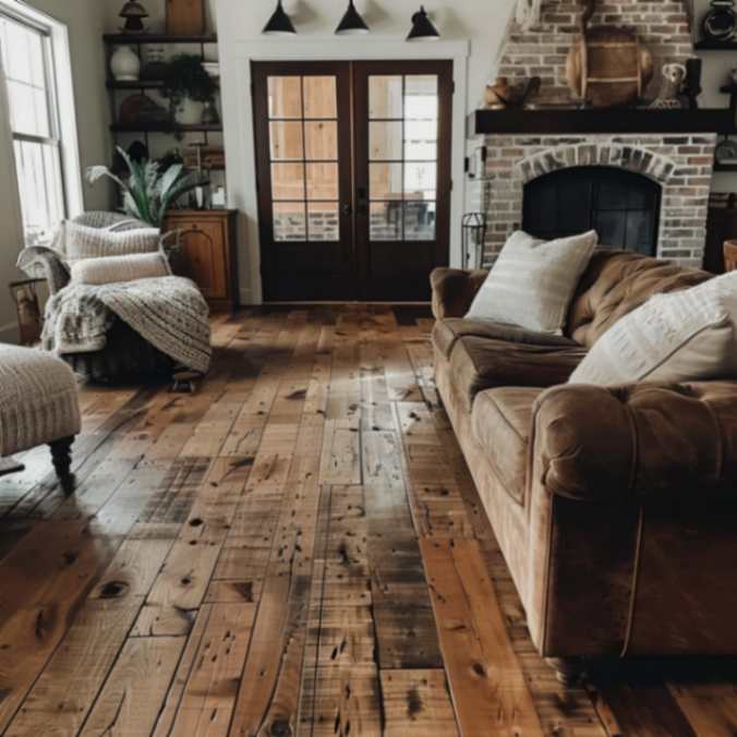 Farmhouse rustic floor home decor ideas