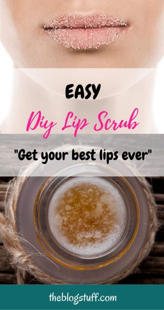 DIY sugar lip scrub with coconut oil