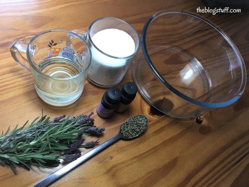 Lavender sugar scrub ingredients