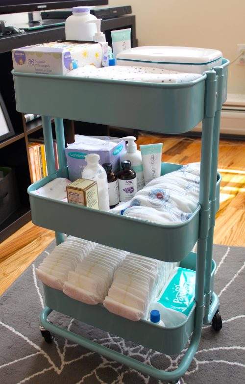 3 Tier trolley with baby items