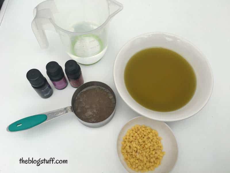 DIY body lotion ingredients