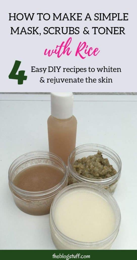 DIY Japanese rice face mask recipe