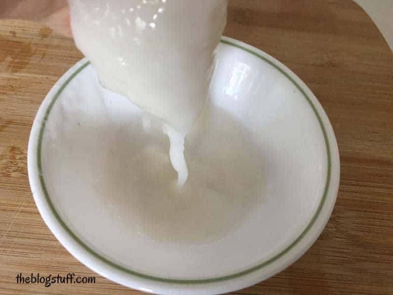 Straining boiled rice