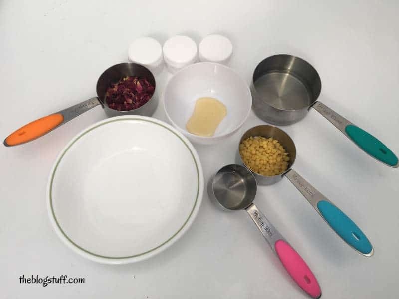 DIY lip balm ingredients