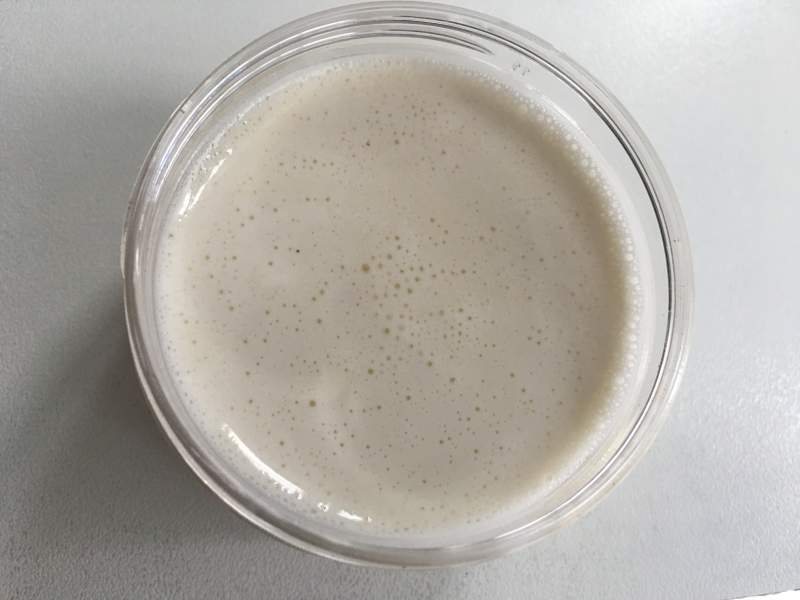 Top view of liquid eczema cream