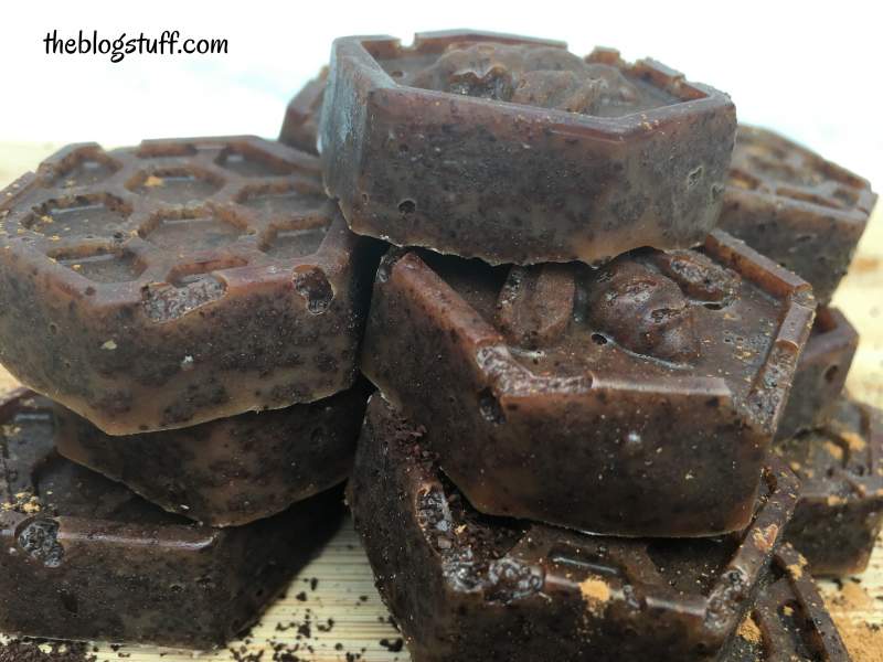 DIY coffee scrub cubes