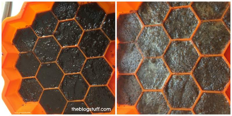 Filling silicon slots with the mixture