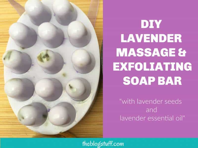 DIY lavender massage soap bar