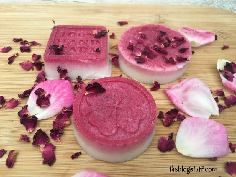 DIY rose lotion bars