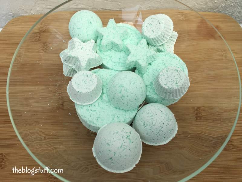 DIY shower melts in a bowl