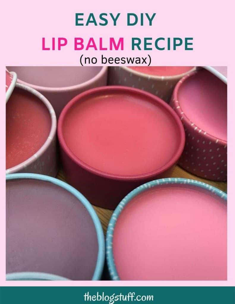 Easy DIY lip balm recipe with coconut oil