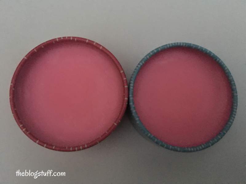 Dark pink solid DIY lip balm in containers