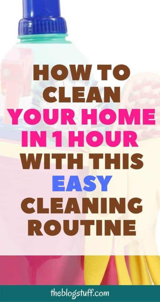 How to clean your home in one hour