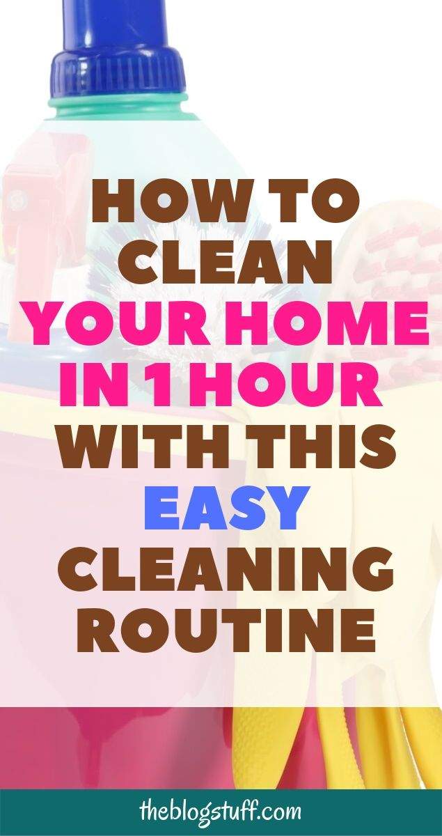 how to clean your home in one hour