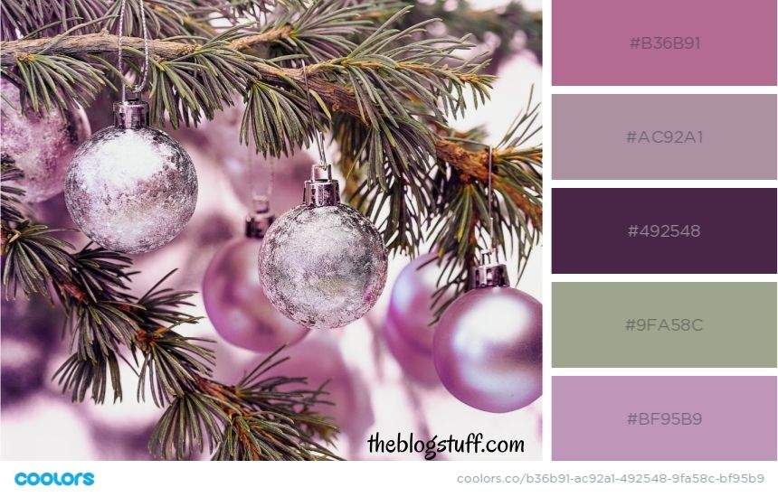 christmas purple color combination