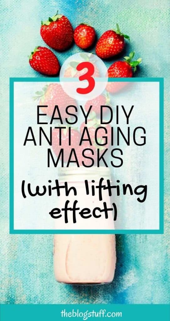 Homemade anti aging and lifting face mask