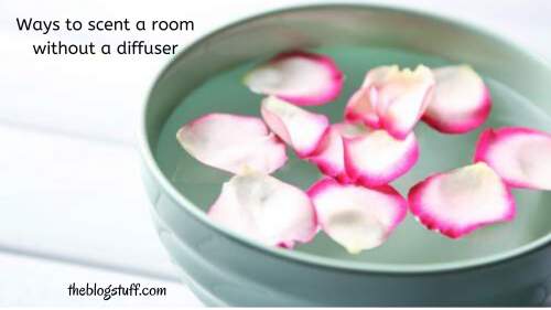 A bowl with water and rose petals