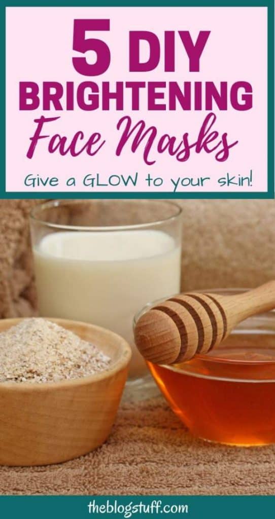 DIY brightening face mask