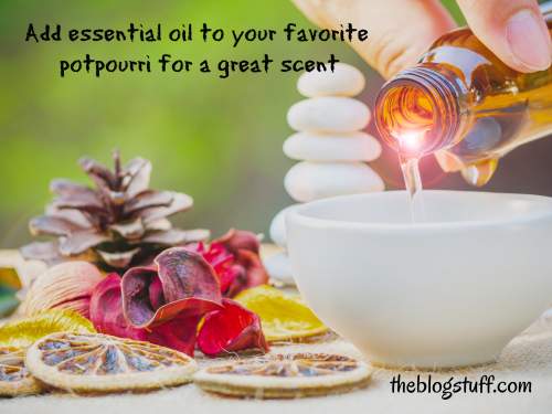 Potpourri and essential oils for a great home scent