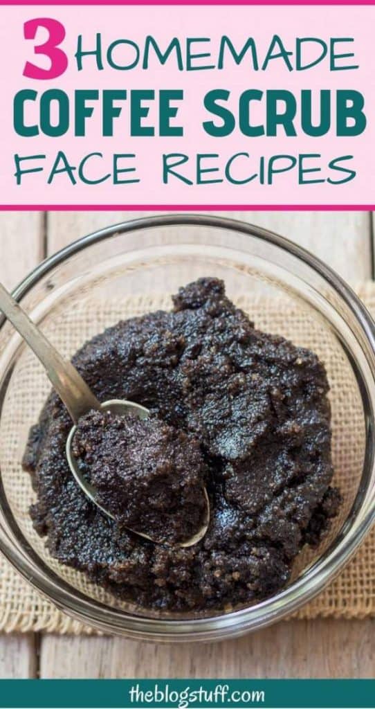 DIY coffee face scrub