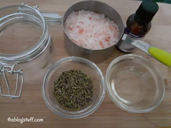 Lavender bath salt ingredients