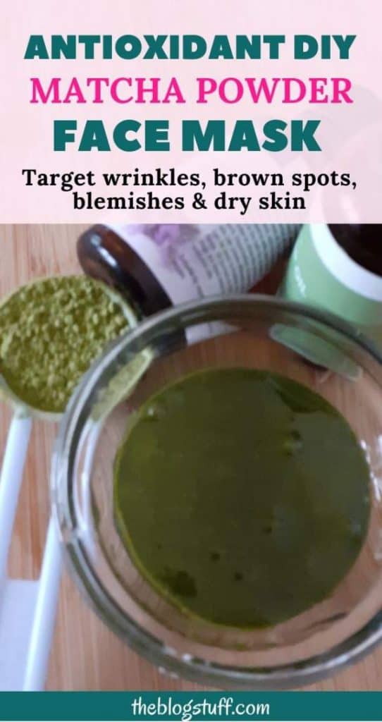 DIY matcha powder face mask recipe