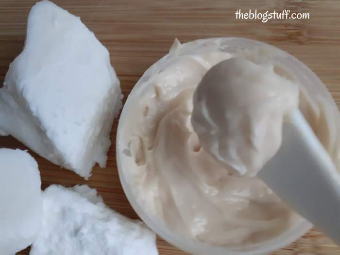 Homemade anti aging face cream with Shea butter