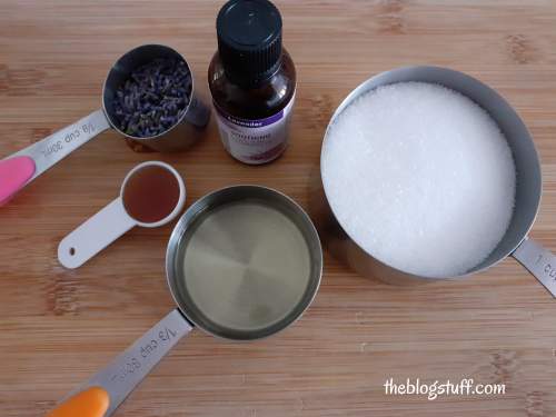 Lavender sugar scrub ingredients