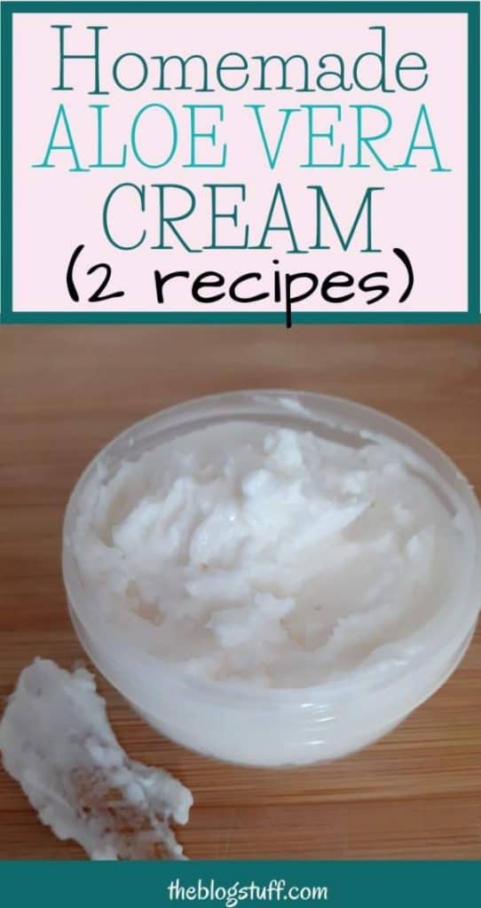 homemade aloe vera face cream