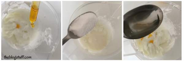 Adding active ingredients to the cream