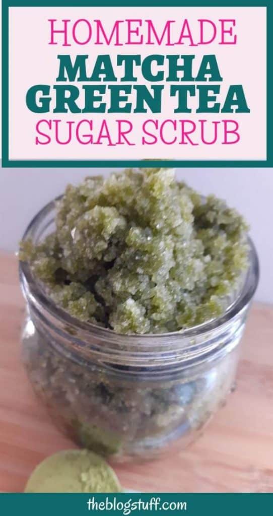 DIY Matcha green tea body scrub