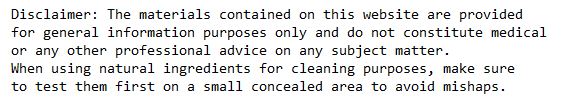 cleaning disclaimer last 1