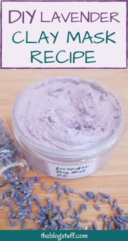 DIY lavender clay mask