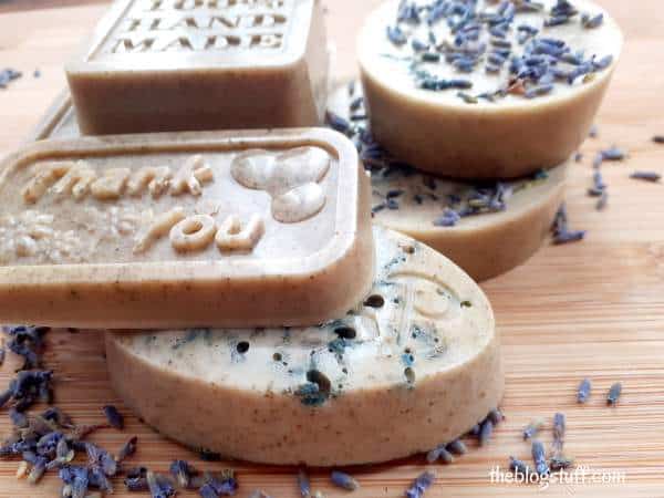 DIY lavender soap bars