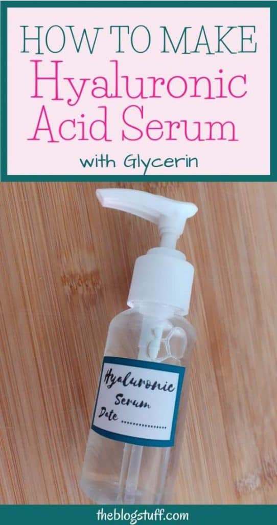 How to make hyaluronic acid serum with glycerin