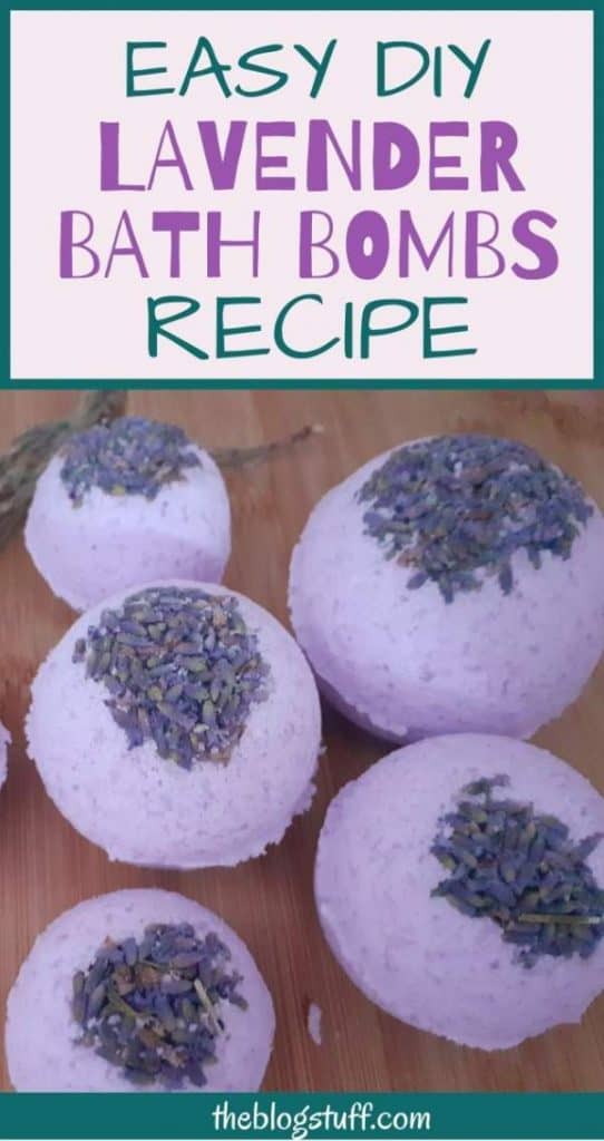 Homemade lavender bath bombs