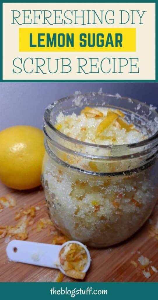 DIY lemon sugar scrub recipe