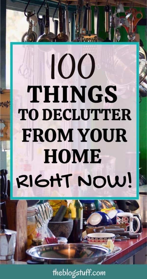 things to declutter home