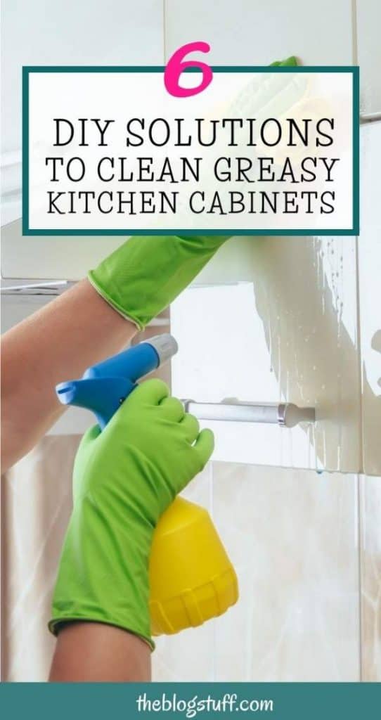 best way to clean greasy kitchen cabinets