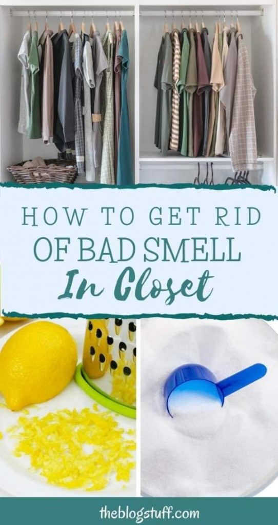 how to get rid of bad smell in closet