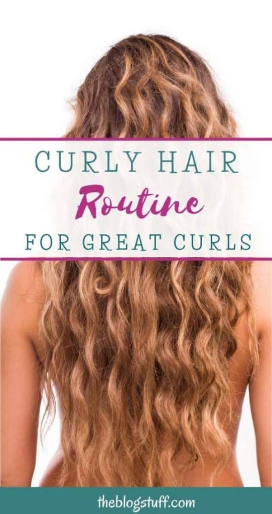 Natural curly hair routine