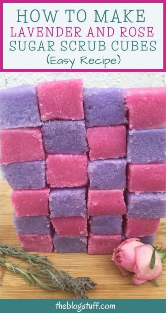 No soap sugar scrub cubes