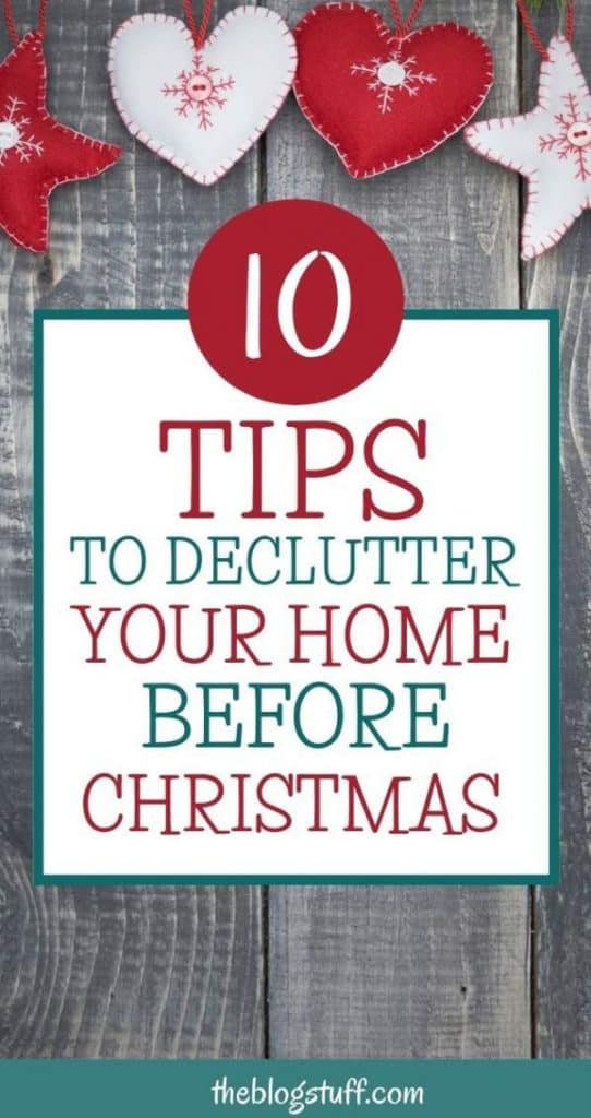 Things to declutter before Christmas