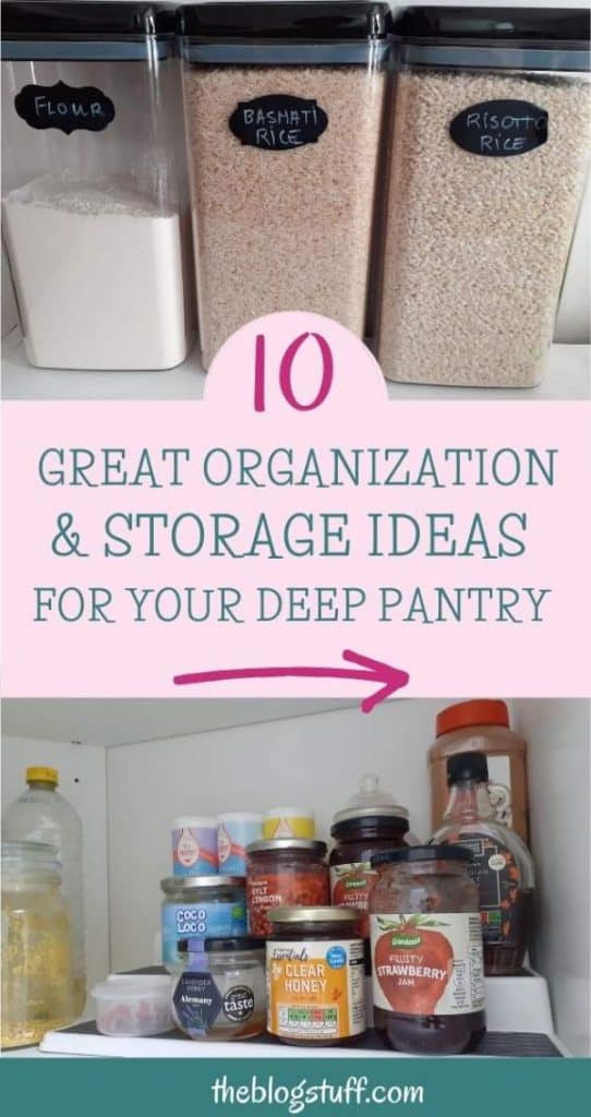 Tips to organize a deep pantry