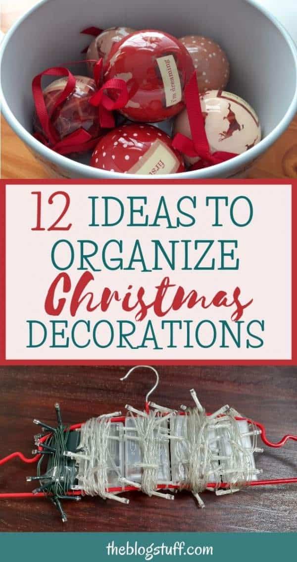 how to organize christmas decorations