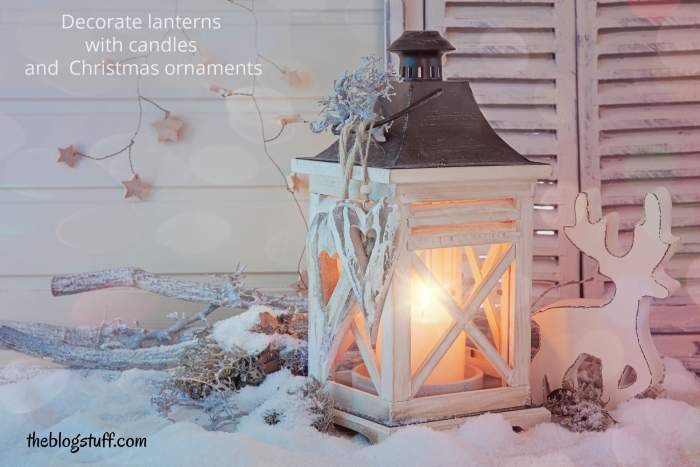 Rustic Chrismas lantern decor tips