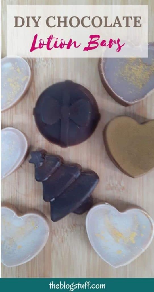 DIY chocolate lotion bars