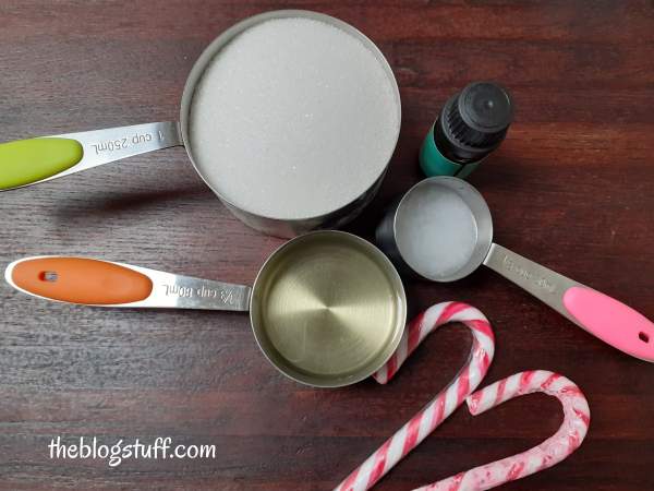 diy candy cane scrub ingredients