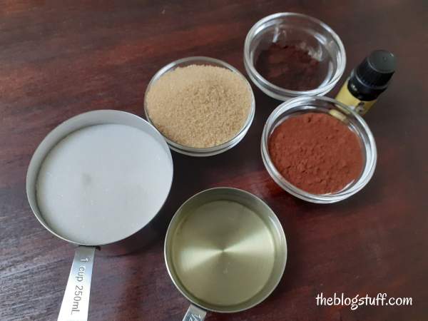 diy chocolate sugar scrub ingredients