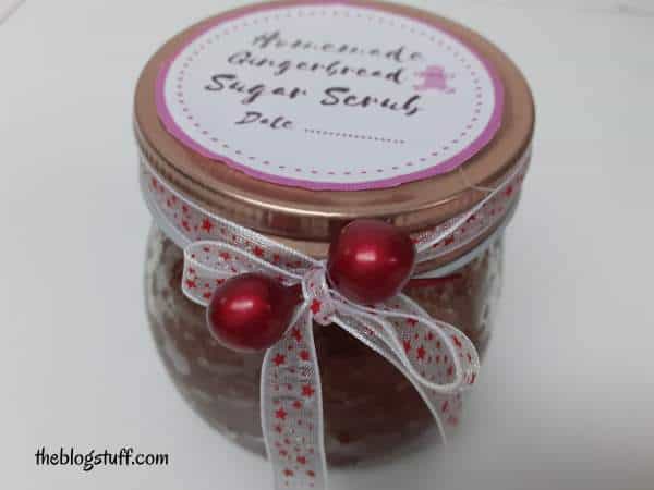 diy gingerbread sugar scrub